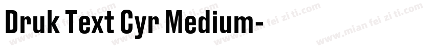 Druk Text Cyr Medium字体转换